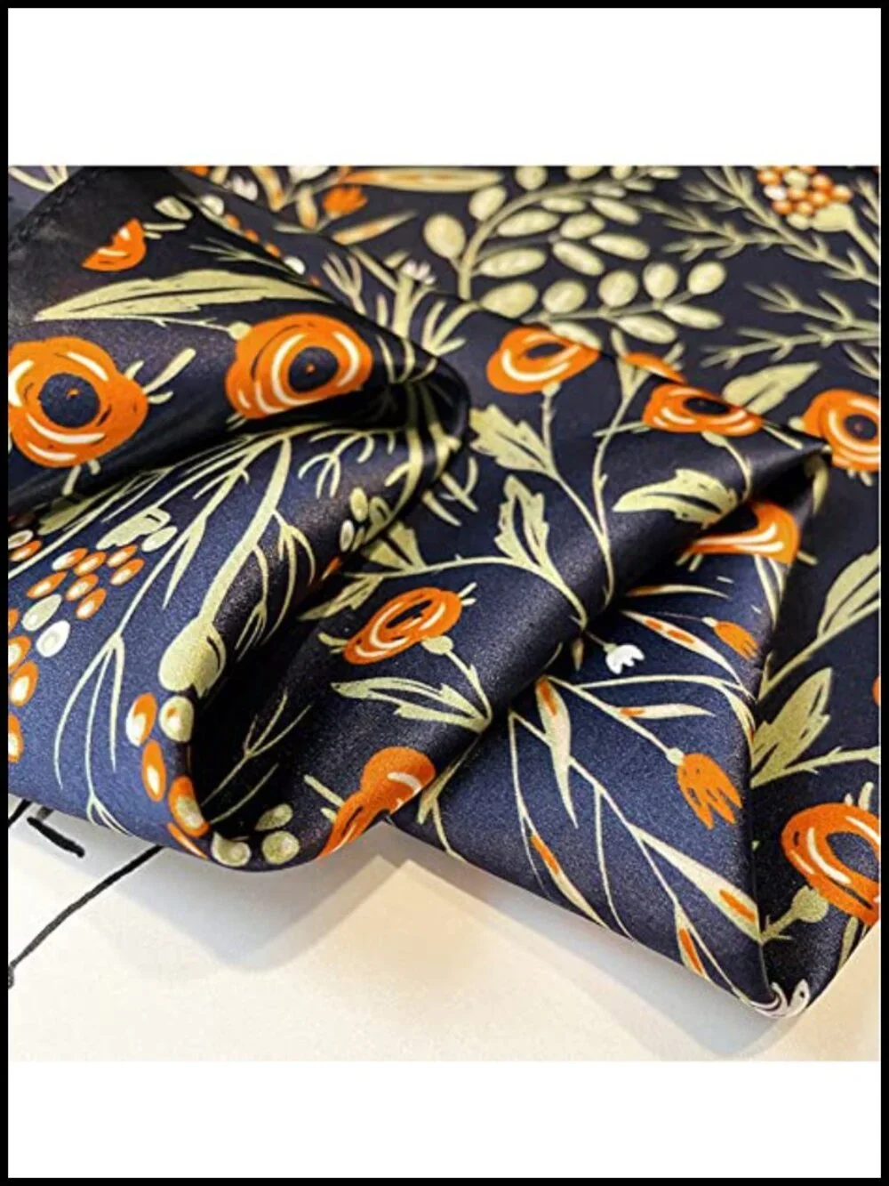 100% Mulberry Silk Scarf 21x21 Lightweight Neck Scarf Breathable Fashion Scarf